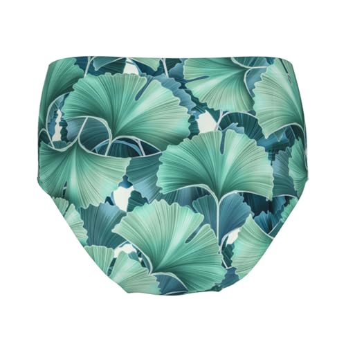 Tropical Flower Plant And Leaf Girls' Underwear Soft Cotton Little Girls Panties Comfort Briefs2