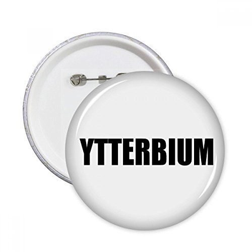 Badge bouton rond ytterbium chimie XL multicolore pour customiser les vêtements