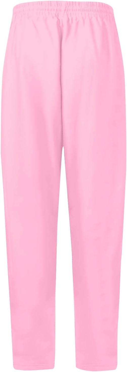 Baggy Wide Leg Sweatpants for Women Fleece High Waist Joggers with Pockets Lightweight Comfy Drawstring Sweat Pants - Image 6