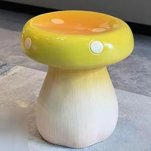 キノコ型スツール フットスツール オットマン 樹脂 丸椅子 可愛い 足置きスツール ローソファ ミニスツール 座れる デスク下 座椅子 高反発 防水 滑り止め おしゃれ カラフル 寝室 幼稚園 靴替えスツール
