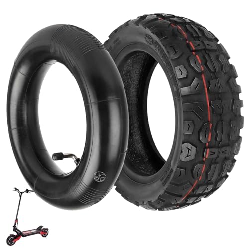 Prodrocam 255 x 80 Tubeless Reifen mit Schlauch für Zero 10X, 10 x 3 Schlauchlose Ersatzreifen für Kaabo MANTIS 10 / Wolf Warrior Elektroroller, 80/65-6 Off-Road Vakuum Reifen (Set*1)