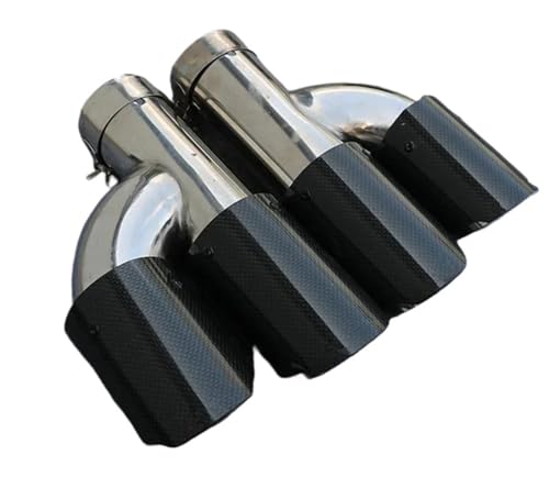 Embouts d'échappement carbone en H pour look sportif BMW double sortie