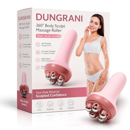 Image of Handheld Muscle Massager Roller Ball for Back, Neck, Shoulder, Leg Pain Relief - Abdominal Shaping, and Skin Care - Steel Ball Equipment for Muscle Relaxation and Slimming (Style 6)