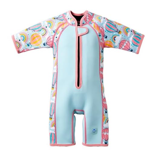 Splash About Unisex-Youth Shortie-schwimmanzug Kinder Kurzer Nassanzug, Up & Away, 2-4 Jahre EU