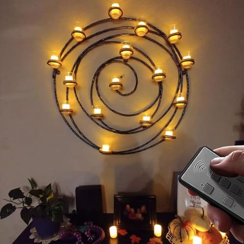 Velas LED sin llama recargables con mando a distancia para jardín 5