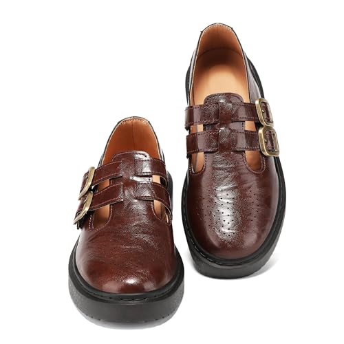 Azimaey Memory Foam Mary Jane Flats