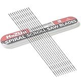 Spiral Scroll Saw Blades 5 Inch Plain End, #1 Fast Metal Cutting, for Sawing Cutting Metal