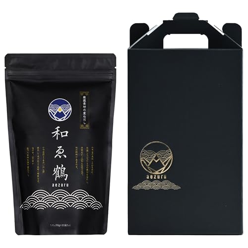 和ゑ鶴 だしパック (ギフトセット (8g×30袋), 和風だし) かつお節 焼あご入り 出汁 国産原料使用 化学調味料・保存料 無添加 ダシ 和風万能だし 和風だし 粉末だし だし粉 飲む出汁 飲むおだし うるめいわし節 煮干し 昆布 椎茸