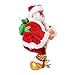 LPY Geflochtener Korb Ornament Hängende Dekoration Kletternder Weihnachtsmann Dekoration Weihnachtsmann Elektrische Weihnachten Xmas Santa Home Decor Hängeschaukel Garten Mit (Multicolor, One Size)