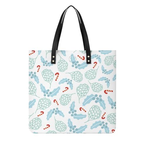 Sac à bandoulière pomme de pin bleue grand sac shopper femme pour ne plus manquer d'espace