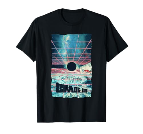 Licenza ufficiale Space: 1999 merce con il design Black Sun Over Moonbase Alpha.