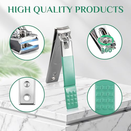 Image of MINKINH 26-Piece Travel Manicure Set, Portable Nail Kit for Men and Women