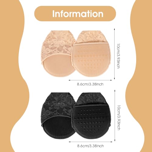 Image of YUXIANLB Ball of Foot Cushion Socks, Women's Toe Cover with Padding, Toe Topper Socks