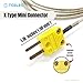 TCELEC TCE-K02H3-100 K Type Thermocouple Metal Probe for Furnace K-Type Input Instrument Thermocouple Sensor Temperature Available from 77°F to 1112°F