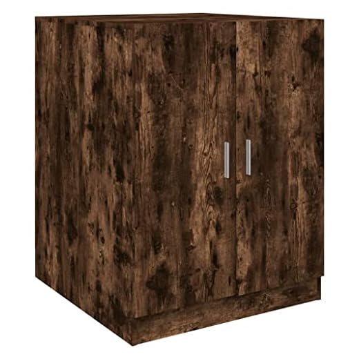 Durable Smoked Oak Washing Machine Cabinet