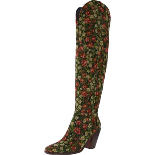 Bottes au-dessus du genou multicolores à fermeture éclair taille 43