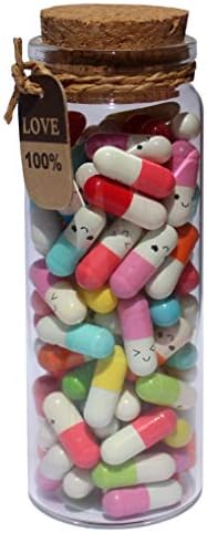 INFMETRY Valentines Day Gifts for Her Him Girlfriend Boyfriend Mom Letters In Capsule (90pcs Mixed Color)