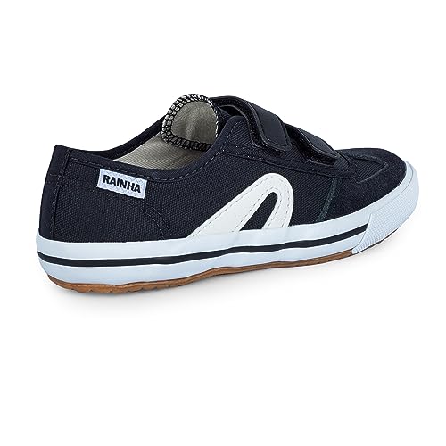 Tenis Rainha VL 2500 Jr Velcro, Meninos, Preto/Branco, 29