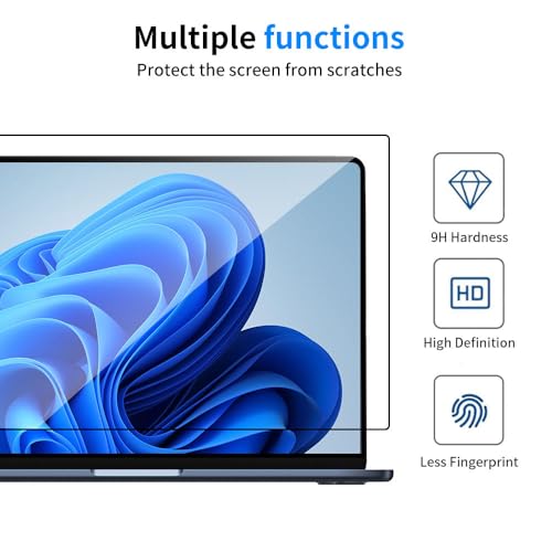 Image of Saco CrystalView Premium Laptop Screen Guard 14 Inch | High Definition Glossy Screen Protector Compatible for HP, ASUS, Acer, Dell, Lenovo Laptops, 9H Hardness