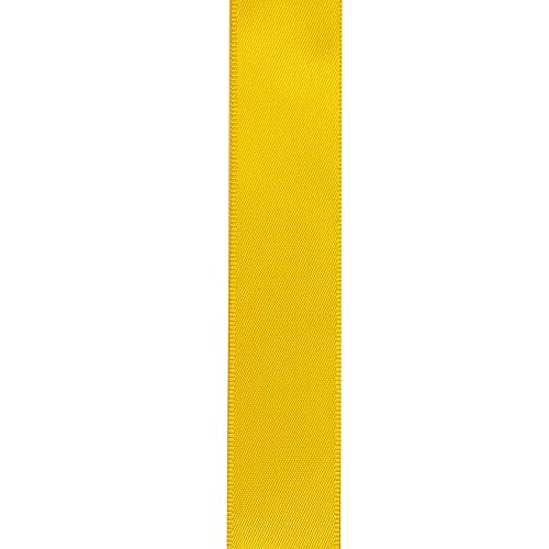 Image of Solid Color Double Faced Yellow Satin Ribbon 1 /2 inch X 50 Yards, Ribbons Perfect for Crafts, Wedding Decor, Bow Making, Sewing, Gift Package Wrapping and More