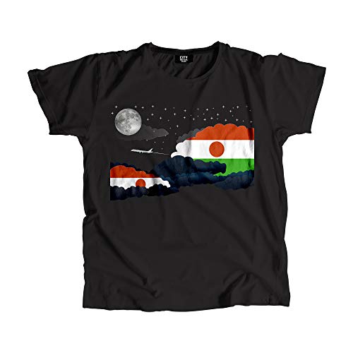 T-shirt Niger Night Clouds unisexe en coton doux pour style urbain