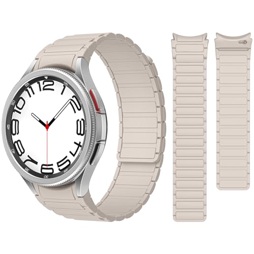 Magnetische Silikon Armband für Samsung Galaxy Watch FE/Watch 7/6/6 Classic