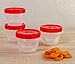 Produktbild Rubbermaid TakeAlongs Twist & Seal Frischhaltedosen, 1,2 Tassen, getönte Chili, 4 Stück