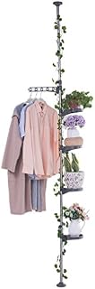 Baoyouni 5-Layer Tension Pole Plant Stands Indoor Metal Flower Display Rack Space Saver