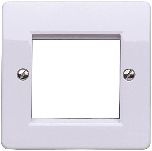 MK K182 Logic Plus Euro Data Grid Modular Front Plate - White