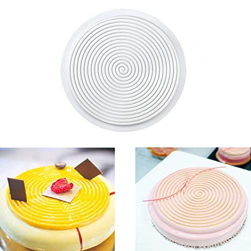 Moule Silicone Patisserie Spirale,8 Poucesmoules à Forme SpéCifique,AntiadhéSifs Et à LibéRation Rapide Pour GâTeaux à éTages, GâTeaux Au Fromage, GâTeaux Arc-En-Ciel Et GâTeaux Au Chocolat Cover