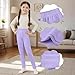 Girls Winter Leggings Thicken Fleece Lined Warm Stretchy Thermal Tights Pants for 3-13 Years