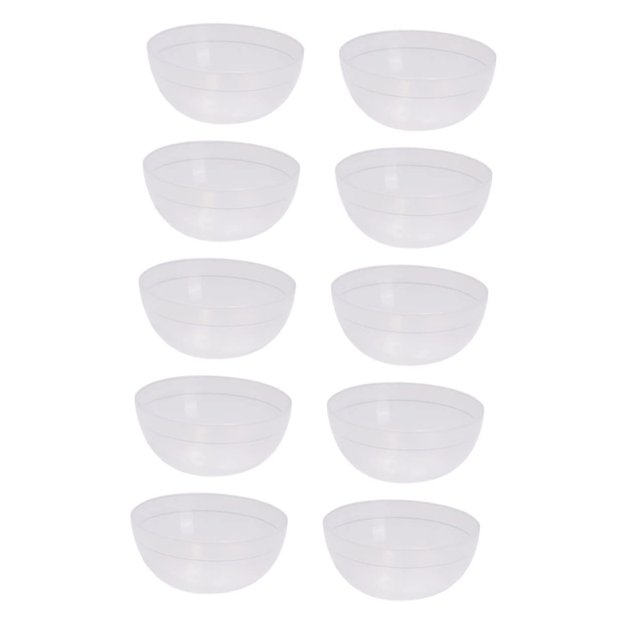 30Pcs Transparent PVC Facial Mask Mixing Bowls Versatile Cosmetic Beauty Tool for Treatments Masks Hair Dyes and Skin Care Products Portable and Lightweight