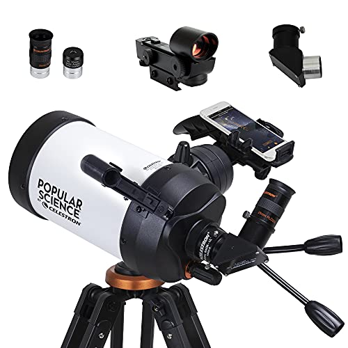Popular Science StarSense Explorer DX 5インチ スマートフォンアプリ対応望遠鏡 StarSenseアプリで星や惑星などを見つけるのに役立ちます Schmidt-Cassegrain望遠鏡 iPhone/Android対