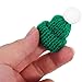 20 PCS Christmas Mini Knit Hat and Mini Scarf Set Santa Hats for Crafts Christmas Wine Bottle Ornaments Doll Clothes Accessory Decor (Green)