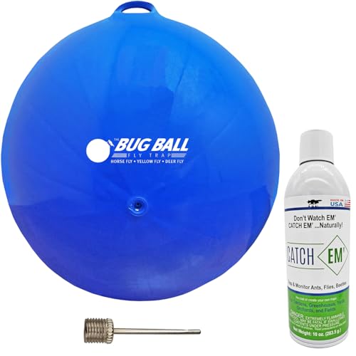 Bug Ball Deer Fly Ball Deluxe Kit - Biting Fly and Insect Trap Pack of 3
