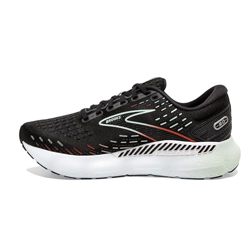 Brooks Women's Glycerin GTS 20 Supportive Running Shoe - Black/Red/Opal - 5 Medium