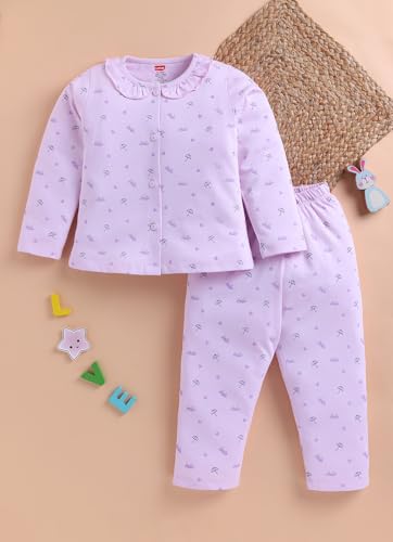 Image of LuvLap Baby Boys & Girls Night Suit Regular Fit 100% Cotton Full Sleeve Nightsuit Pack of 1