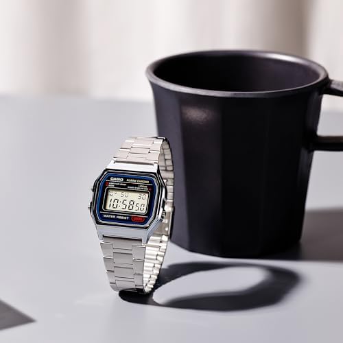 Classic Retro Digital Stainless Steel Watch product photo Classic Retro Digital Stainless Steel Watch product