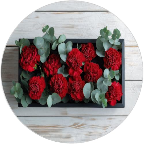 Tapis lavable en machine motifs feuilles d'eucalyptus rustique