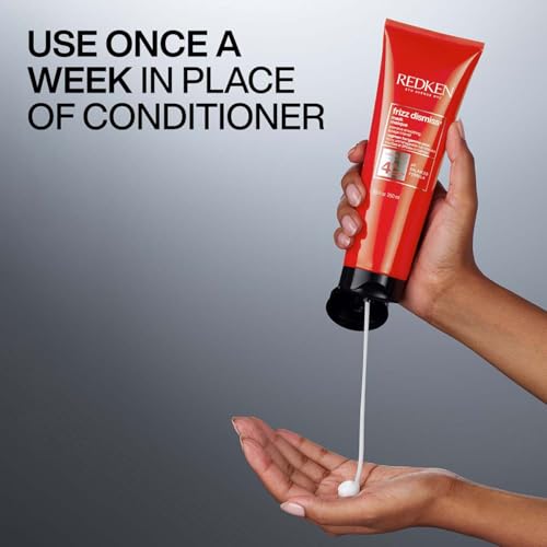 Image of Redken Frizz Dismiss Hair Mask with Smoothening Complex, 250 ml | Professional smoothening Hair Mask with a frizz-control complex. Controls frizz for 24H, smoothens frizzy hair, & adds shine.