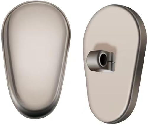Miniatura 7 de 2 pares de cómodas almohadillas de nariz de titanio para gafas, kit de reparación de anteojos con destornillador, almohadillas de nariz amigables