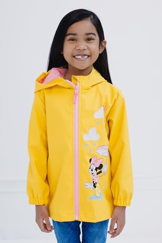 Disney Junior Girls Zip Up Waterproof Rain Jacket Toddler to Big Kid Sizes (2T - 14-16)4