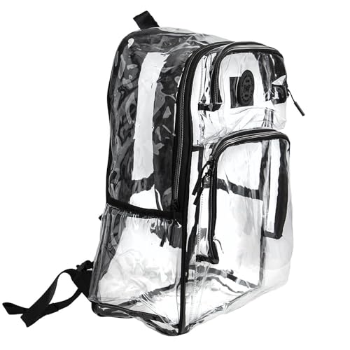 Clear Waterproof Backpack 17 Inch, TPU Backpack with Front Storage Pockets by Brands & People - Used condition - US$68.47