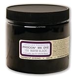 Jacquard Procion MX Tie Dye Powder | Cold Water Fiber Reactive Dye for Fabric and Clothing | Permanent and Washfast | Made in USA | Warm Black | 8 Ounce Jar