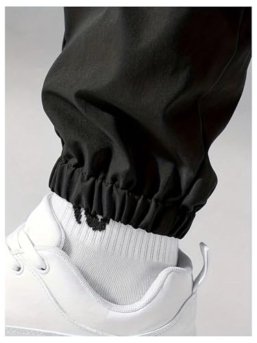 WDIRARA Boy's Cargo Pants Graphic Elastic Waist Workout Joggers Pants Streetwear3