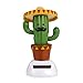 Price comparison product image YGMONER Solar Dancing Toy Animal Solar Powered Dancing Dolls Swinging Animated Bobble Dancer Car Decor (Cactus)