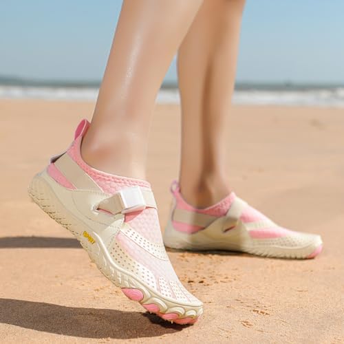 Image of Orgone Hike Footwear Barefoot Shoes Womens Mens, Pro Shoes Women Men Barefoot Hike Shoes Travel Shoes, Healthy & Non-Slip Breathable Barefoot Shoes, Pink A25