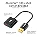 USB to 3.5mm Jack Audio Adapter External Sound Card with 3.5mm Headphone and Microphone TRS Jack to USB Compatible with Windows, Laptops, Desktops Windows, MAC, Linux, PC, PS5, PS4