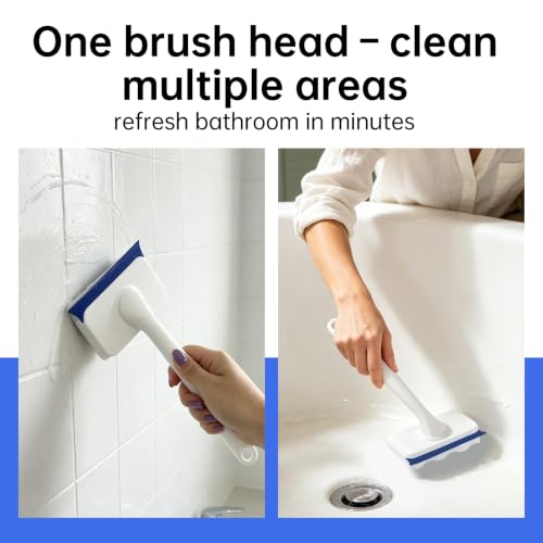 Image of Shower and Tub Scrubber Refills Compatible with Mr. Clean, 4 Pack | Magic Eraser Bathroom Cleaning Refills, All-in-One Soap Scum Remover, Built-In Cleaning Formula, Easy to Use, Great for Homes