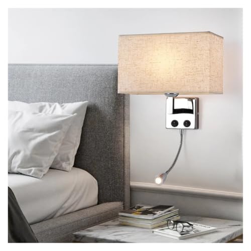 Foco LED luz de lectura y lámpara de pared E27 con interruptor 3